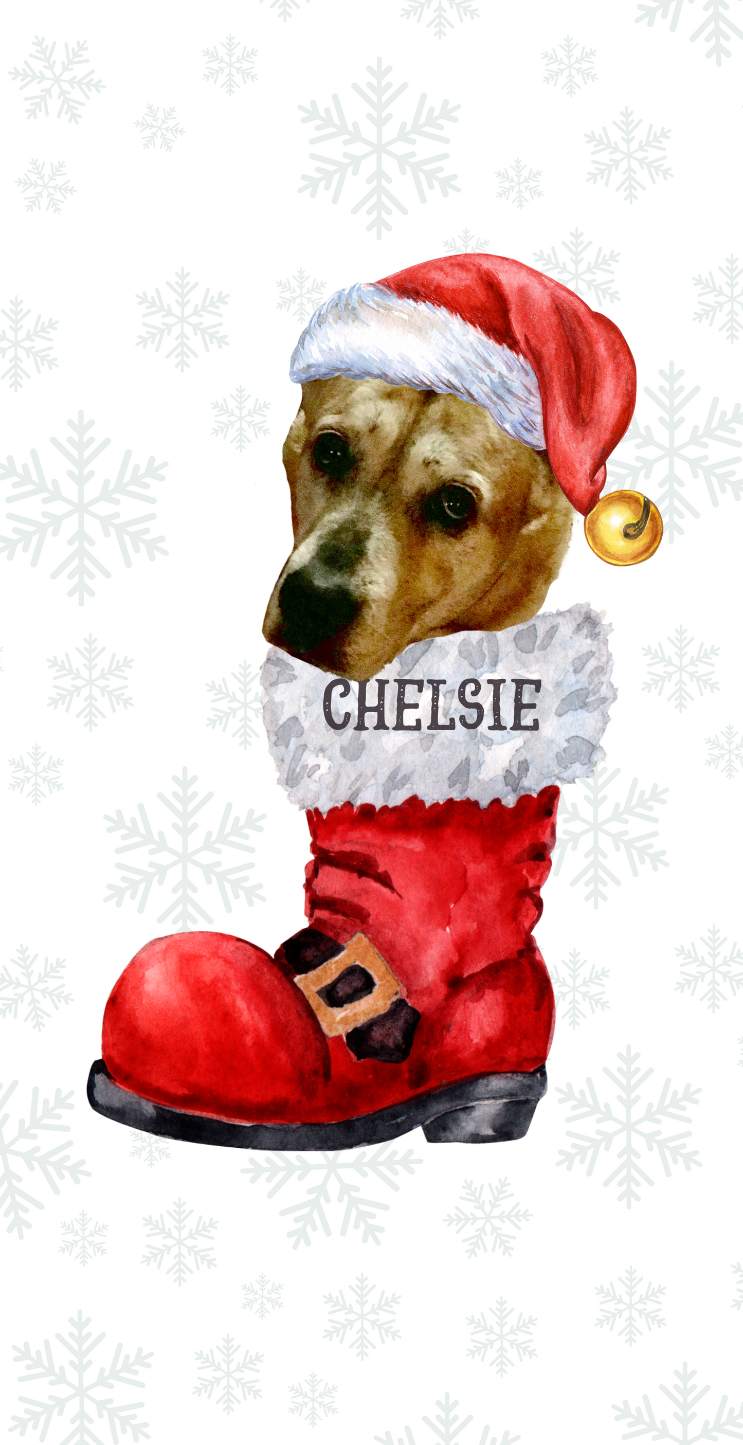 Pet Ornament with Santa Hat in Santa's Boot
